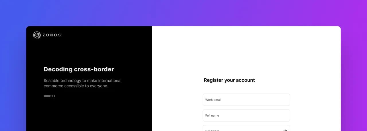 Een Zonos-account aanmaken
