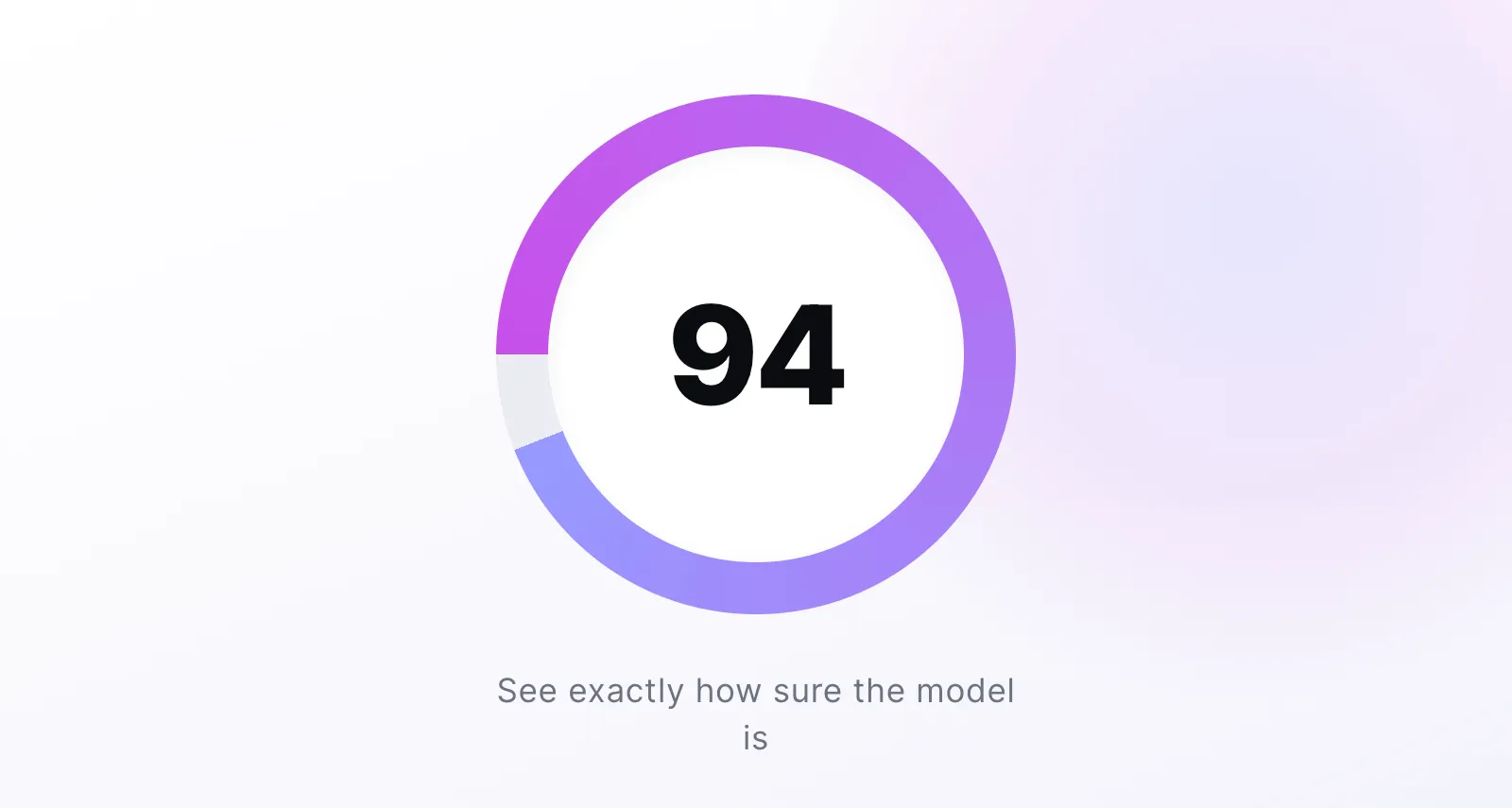 Zie precies hoe zeker het model is